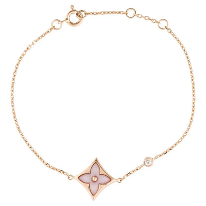 [Rose Jewelrys]STAR 1 DIAMOND PINK GOLD BRACELET