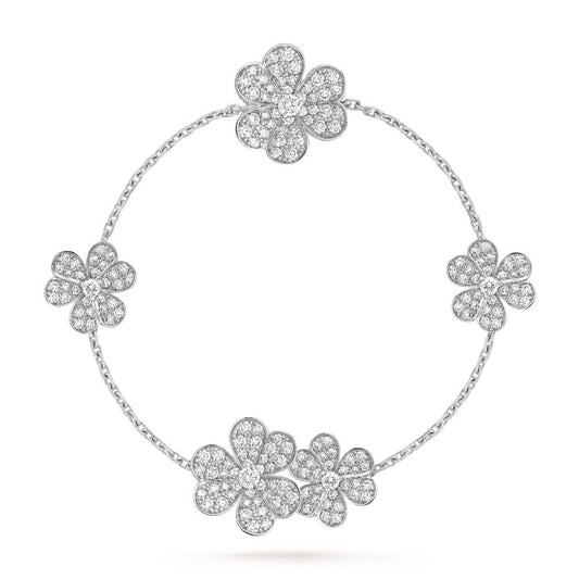 [Rose Jewelrys]FRIVOLE SILVER 5 FLOWERS BRACELET