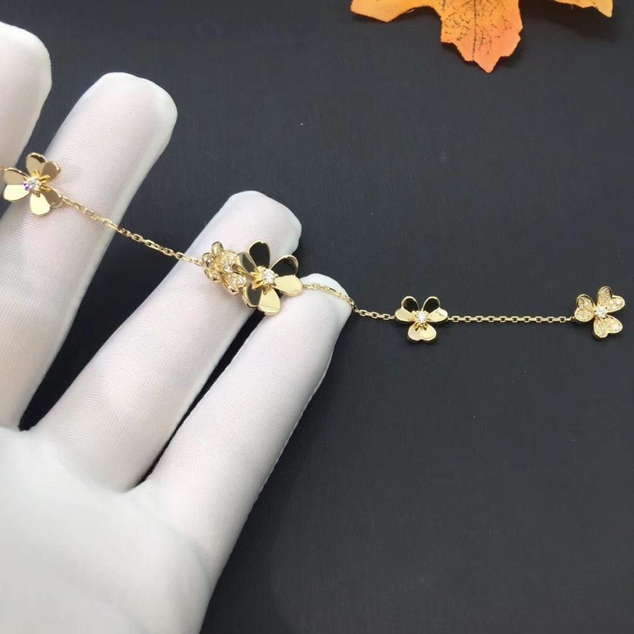 [Rose Jewelrys]FRIVOLE GOLD 5 FLOWERS BRACELET