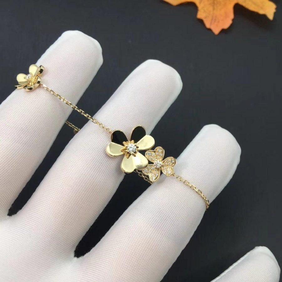 [Rose Jewelrys]FRIVOLE GOLD 5 FLOWERS BRACELET