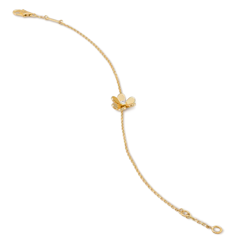 [Rose Jewelrys]FRIVOLE GOLD FLOWER PINK MALACHITE BRACELET