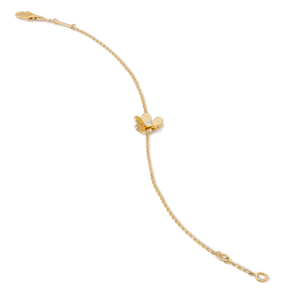 [Rose Jewelrys]FRIVOLE GOLD FLOWER PINK MALACHITE BRACELET