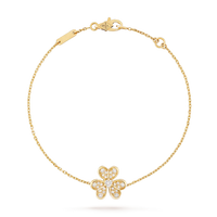 [🌹Rose💎]FRIVOLE GOLD FLOWER DIAMOND BRACELET