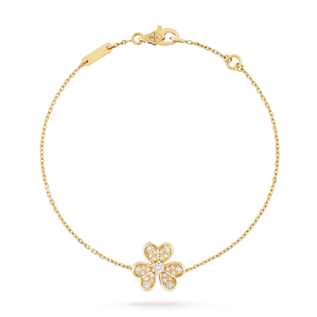 [🌹Rose💎]FRIVOLE GOLD FLOWER DIAMOND BRACELET