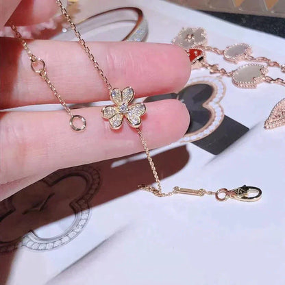 [Rose Jewelrys]FRIVOLE GOLD FLOWER DIAMOND BRACELET
