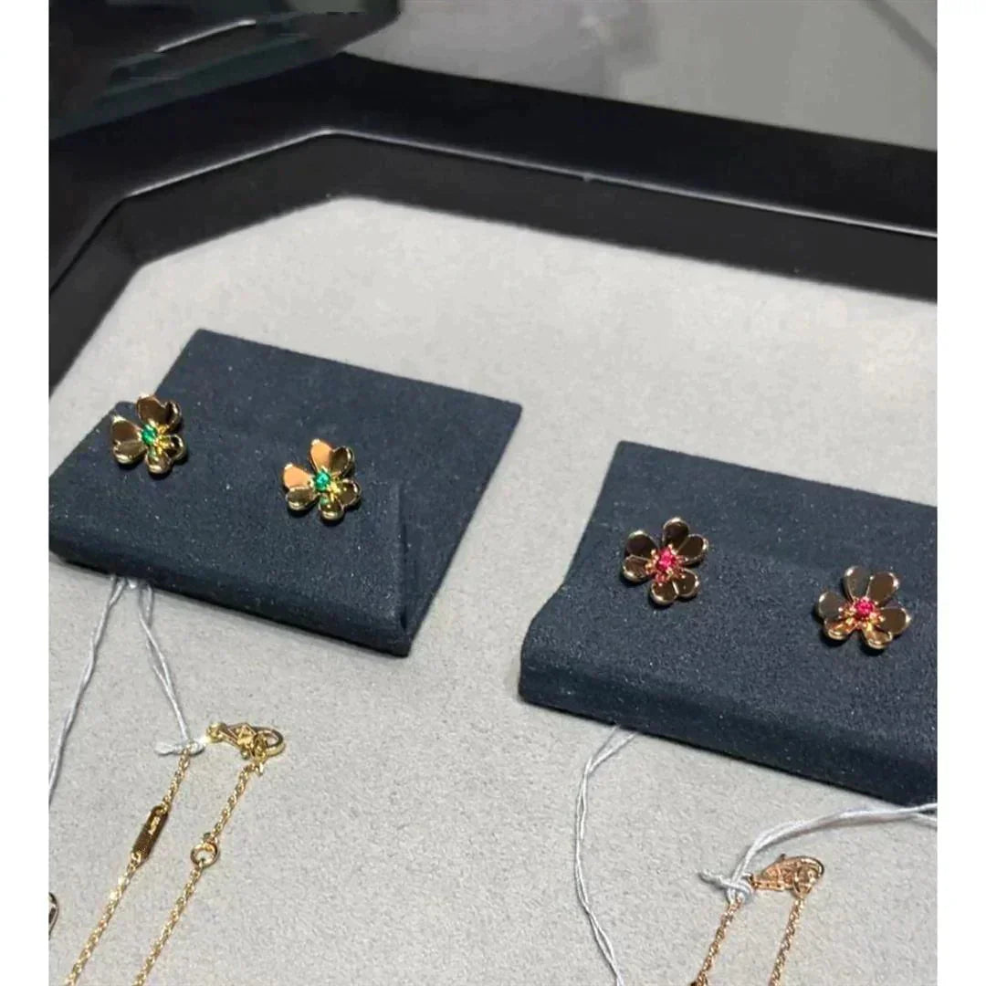 [Rose Jewelrys]FRIVOLE  FLOWER PINK EARRINGS