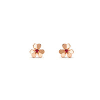 [🌹Rose💎]FRIVOLE  FLOWER PINK EARRINGS