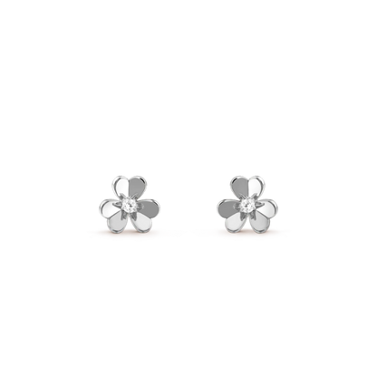 [Rose Jewelrys]FRIVOLE MINI SILVER FLOWER EARRINGS