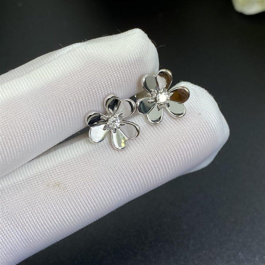 [Rose Jewelrys]FRIVOLE MINI SILVER FLOWER EARRINGS