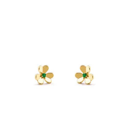 [Rose Jewelrys]FRIVOLE  FLOWER MALACHITE EARRINGS