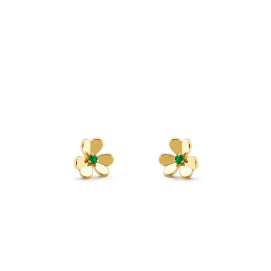 [Rose Jewelrys]FRIVOLE  FLOWER MALACHITE EARRINGS