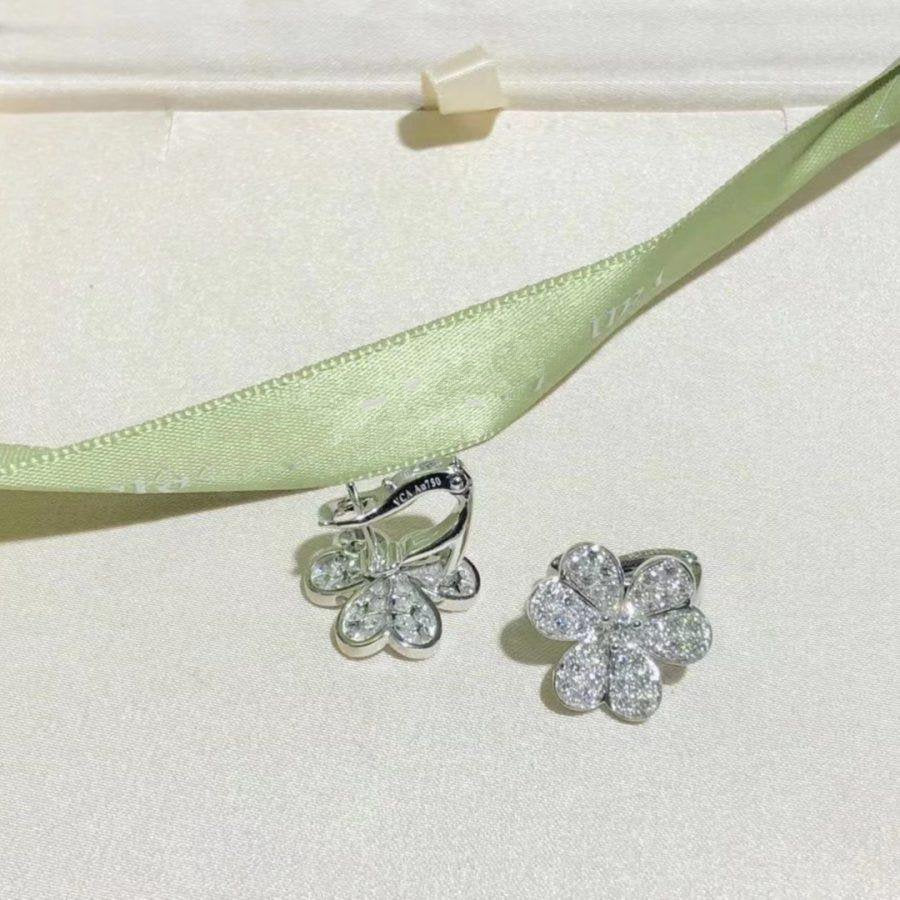 [Rose Jewelrys]FRIVOLE SILVER FLOWER DIAMOND EARRINGS