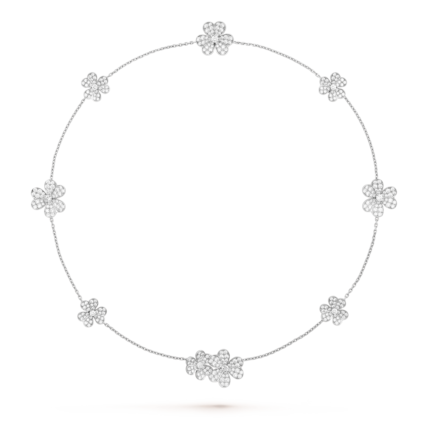 [Rose Jewelrys]FRIVOLE SILVER 9 FLOWERS NECKLACE