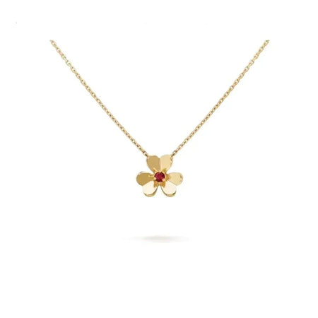 [🌹Rose💎]FRIVOLE GOLD FLOWER NECKLACE