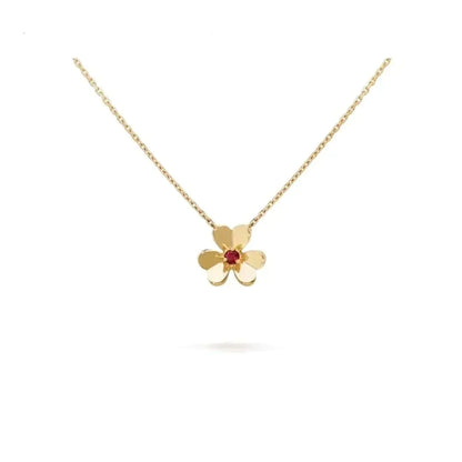 [Rose Jewelrys]FRIVOLE GOLD FLOWER NECKLACE
