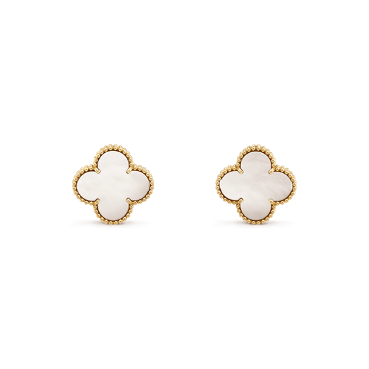 []CLOVER MINI GOLD EARRINGS