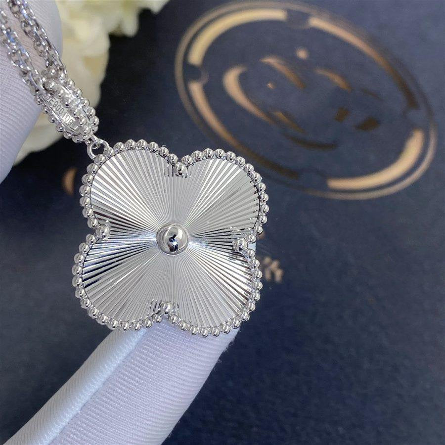 [Rose Jewelrys]CLOVER 25MM SILVER BIG CLOVER NECKLACE