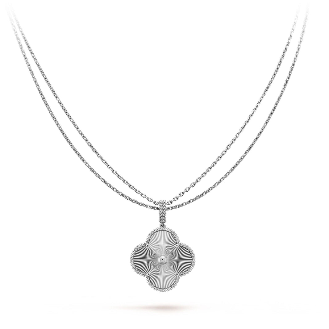 [🌹Rose💎]CLOVER 25MM SILVER BIG CLOVER NECKLACE