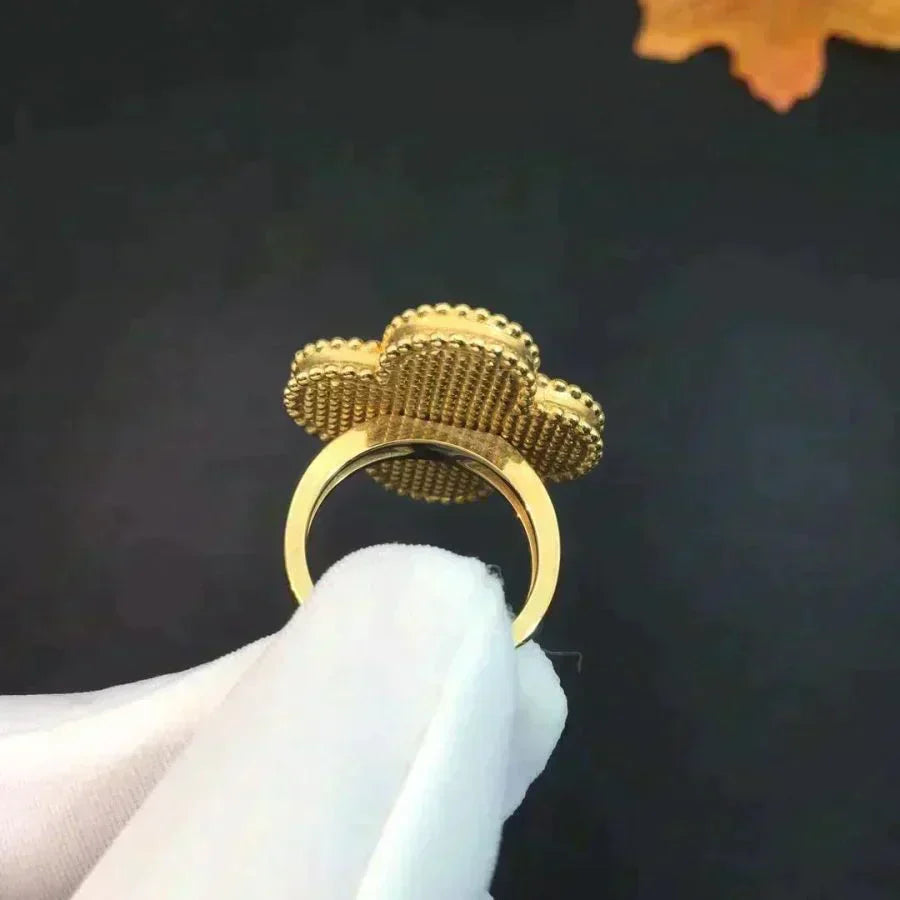 [Rose Jewelrys]CLOVER MALACHITE RING