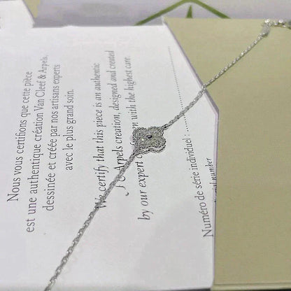 [Rose Jewelrys]CLOVER  SINGLE FLOWER BRACELET SILVER