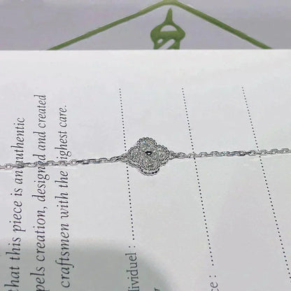 [Rose Jewelrys]CLOVER  SINGLE FLOWER BRACELET SILVER
