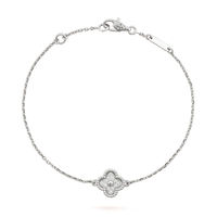 [🌹Rose💎]CLOVER  SINGLE FLOWER BRACELET SILVER