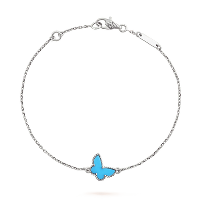 [Rose Jewelrys]BUTTERFLY TURQUOISE BUTTERFLY BRACELET SILVER