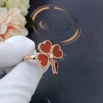 [Rose Jewelrys]SWEET CLOVER CARNELIAN RING