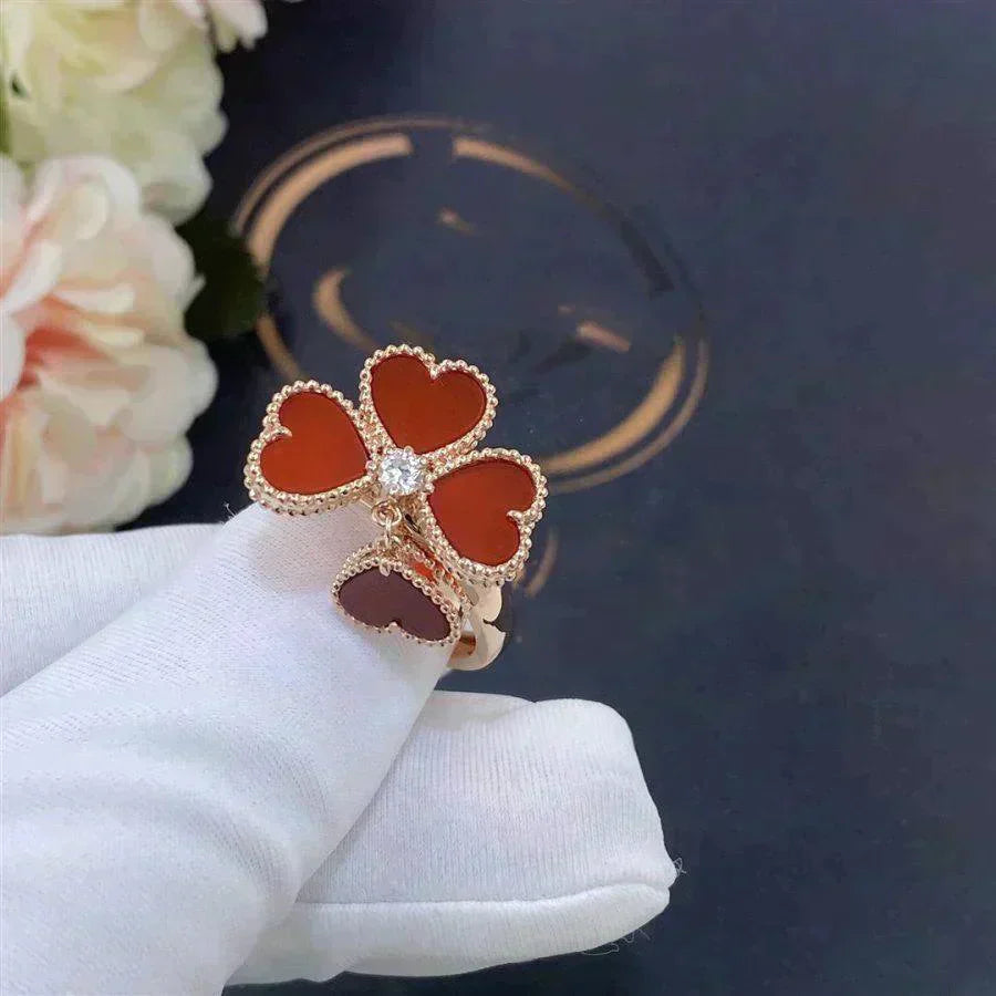 [Rose Jewelrys]SWEET CLOVER CARNELIAN RING