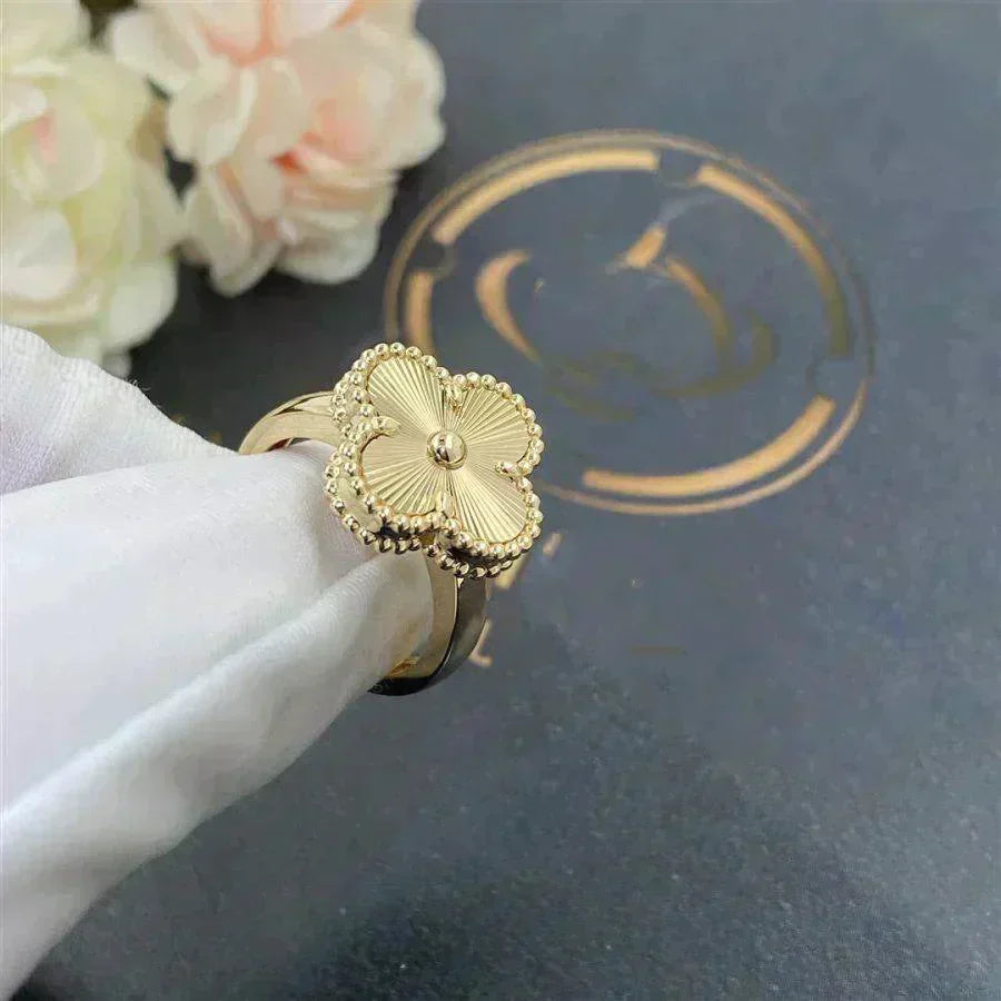 [🌹Rose💎]CLOVER GOLD RING