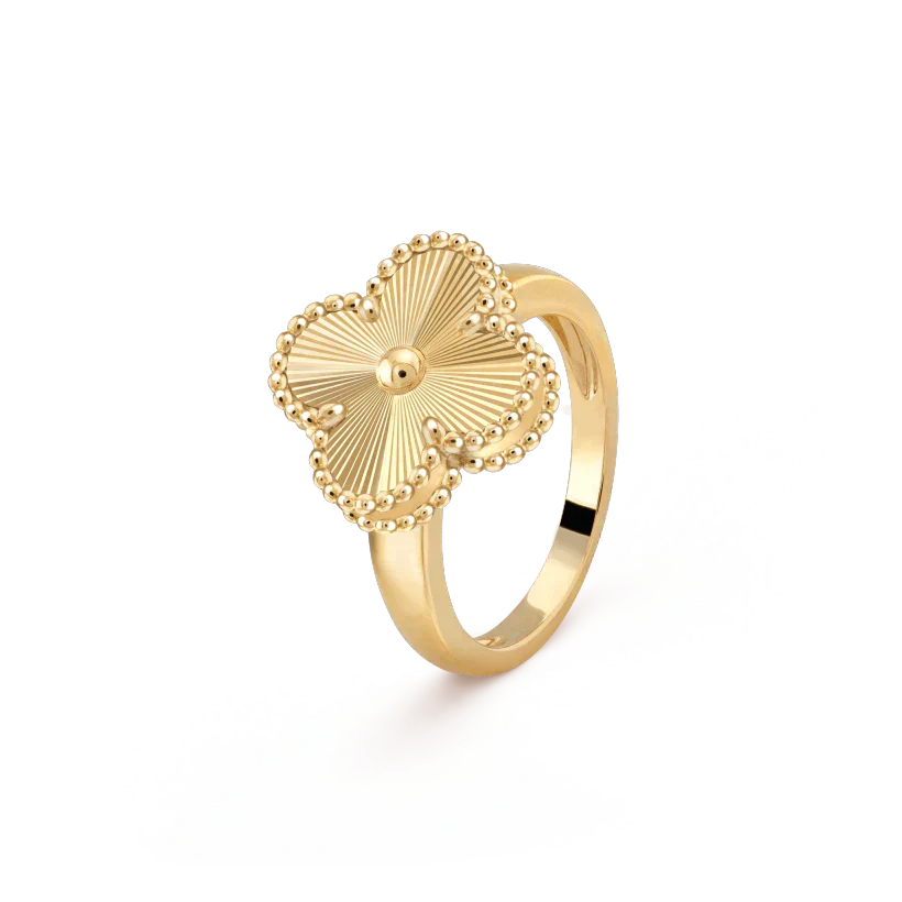 [🌹Rose💎]CLOVER GOLD RING