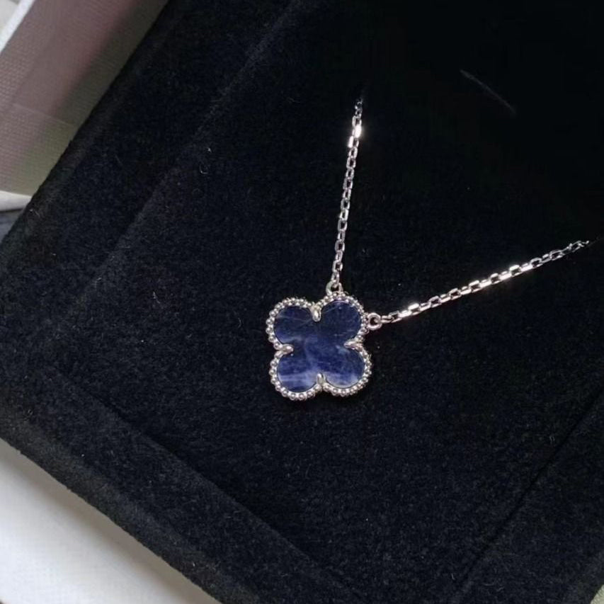 [Rose Jewelrys]CLOVER THE  15MM PIETERSITE NECKLACES SILVER