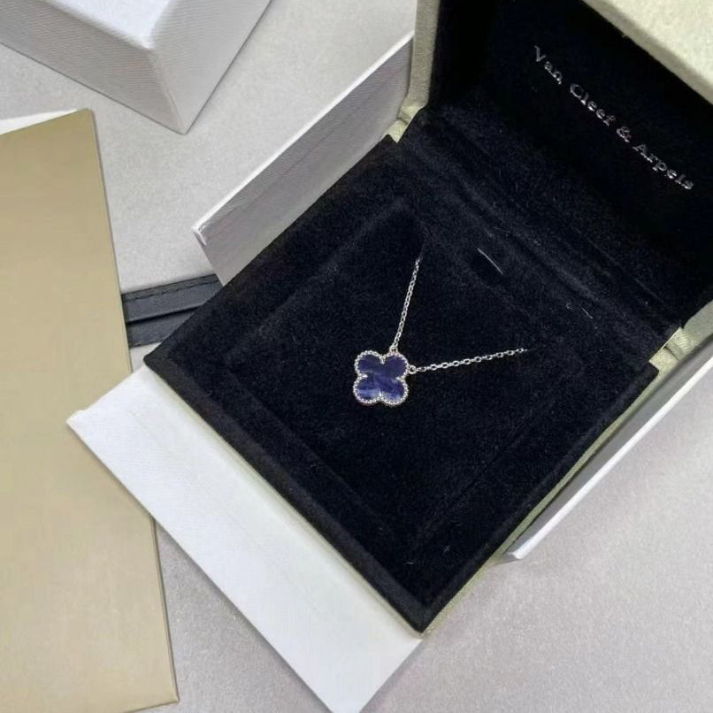 [Rose Jewelrys]CLOVER THE  15MM PIETERSITE NECKLACES SILVER