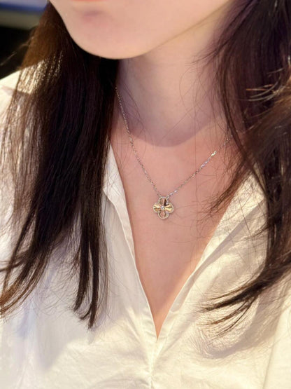 [Rose Jewelrys]2024 CHRISTMAS LIMITED EDITION CLOVER 15MM LASER NECKLACE