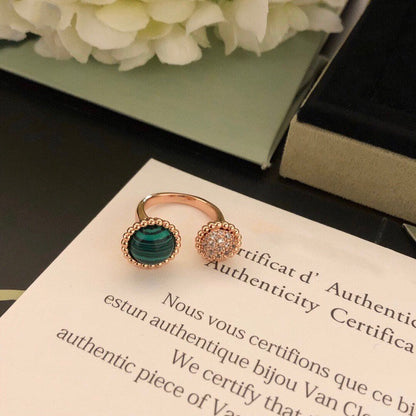 [Rose Jewelrys]PERLEE COULEURS DIAMOND ROSE GOLD BETWEEN THE FINGER RING