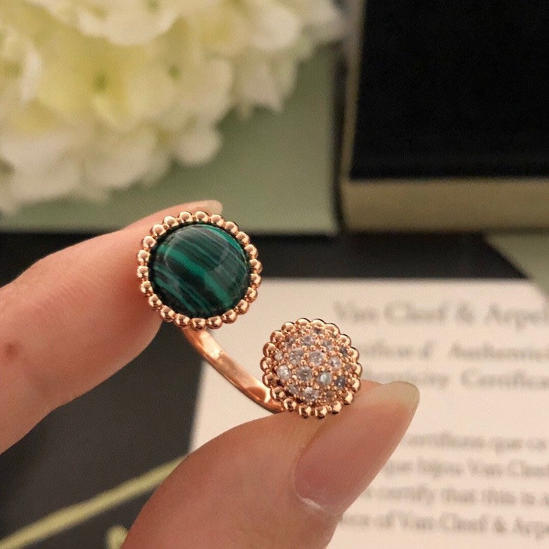 [Rose Jewelrys]PERLEE COULEURS DIAMOND ROSE GOLD BETWEEN THE FINGER RING