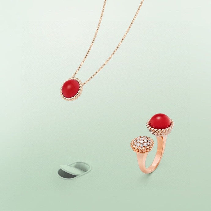 [Rose Jewelrys]PERLEE COULEURS DIAMOND ROSE GOLD BETWEEN THE FINGER RING