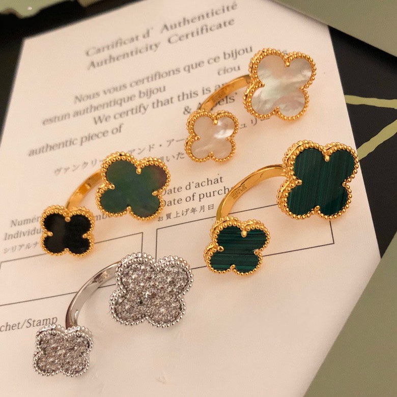 [🌹Rose💎]CLOVER BETWEEN THE FINGER RING