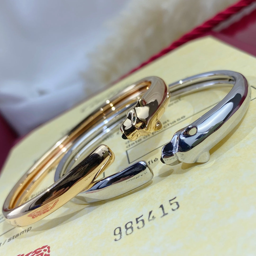 [Rose Jewelrys]PANTHERE SILVER OPEN BRACELET