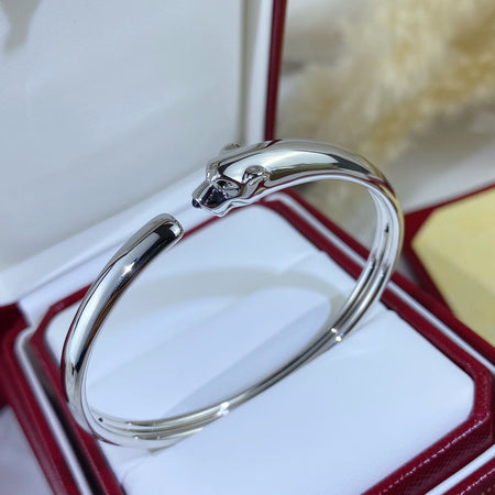 [🌹Rose💎]PANTHERE SILVER OPEN BRACELET