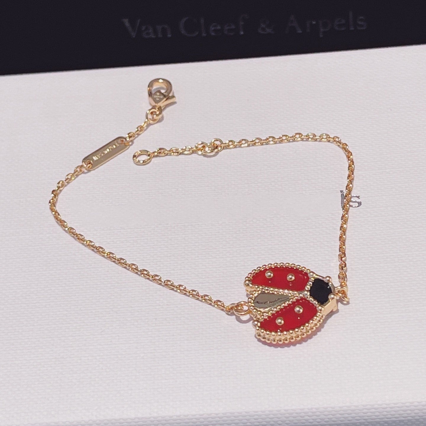 [Rose Jewelrys]LUCKY SPRING 1 MOTIF PINK GOLD BRACELET
