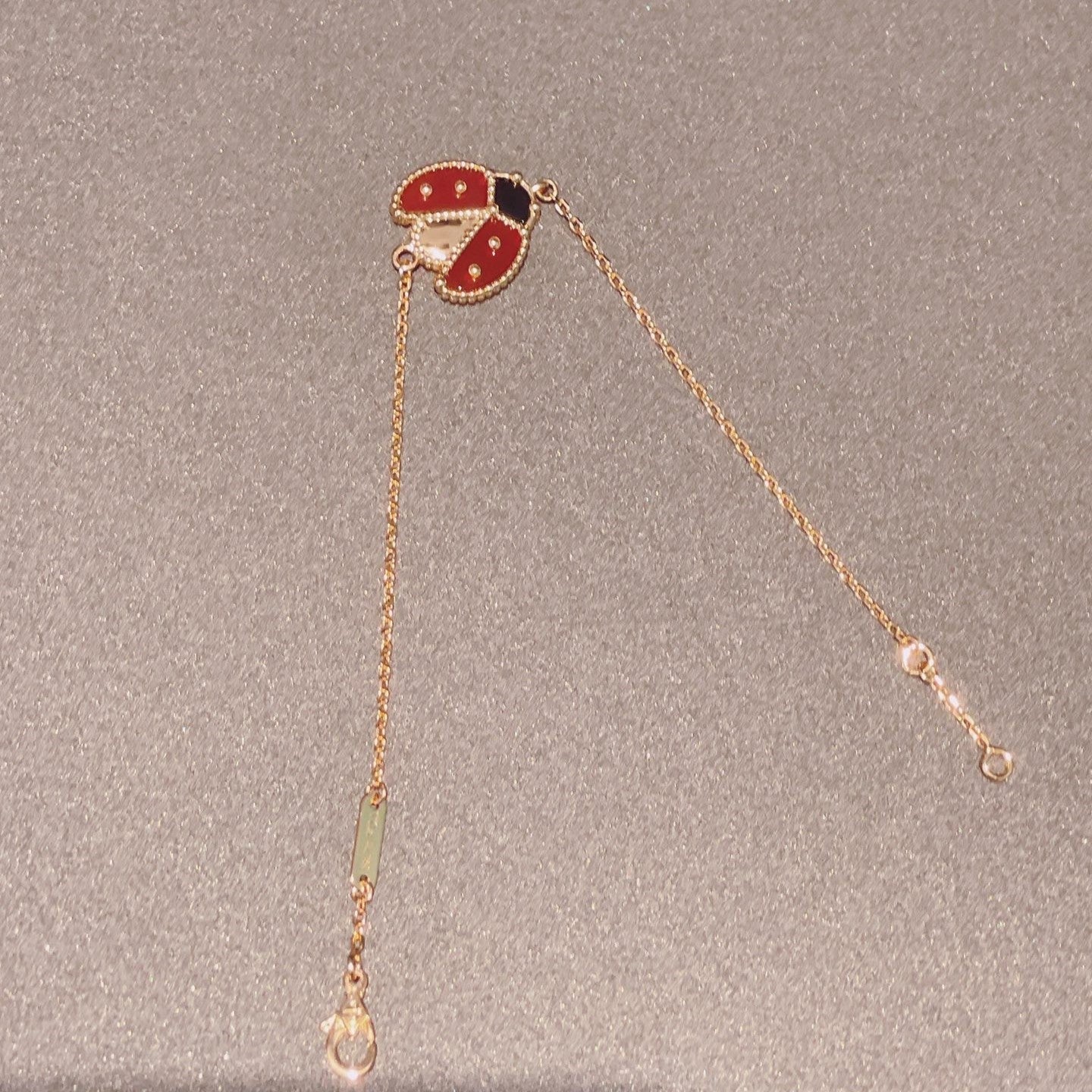 [Rose Jewelrys]LUCKY SPRING 1 MOTIF PINK GOLD BRACELET