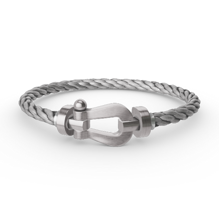 [🌹Rose💎]FORCE LARGE HORSESHOE NO DIAMOND BRACELET SILVER