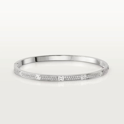 [Rose Jewelrys]LOVE BRACELET 3.65MM DIAMOND-PAVED SILVER