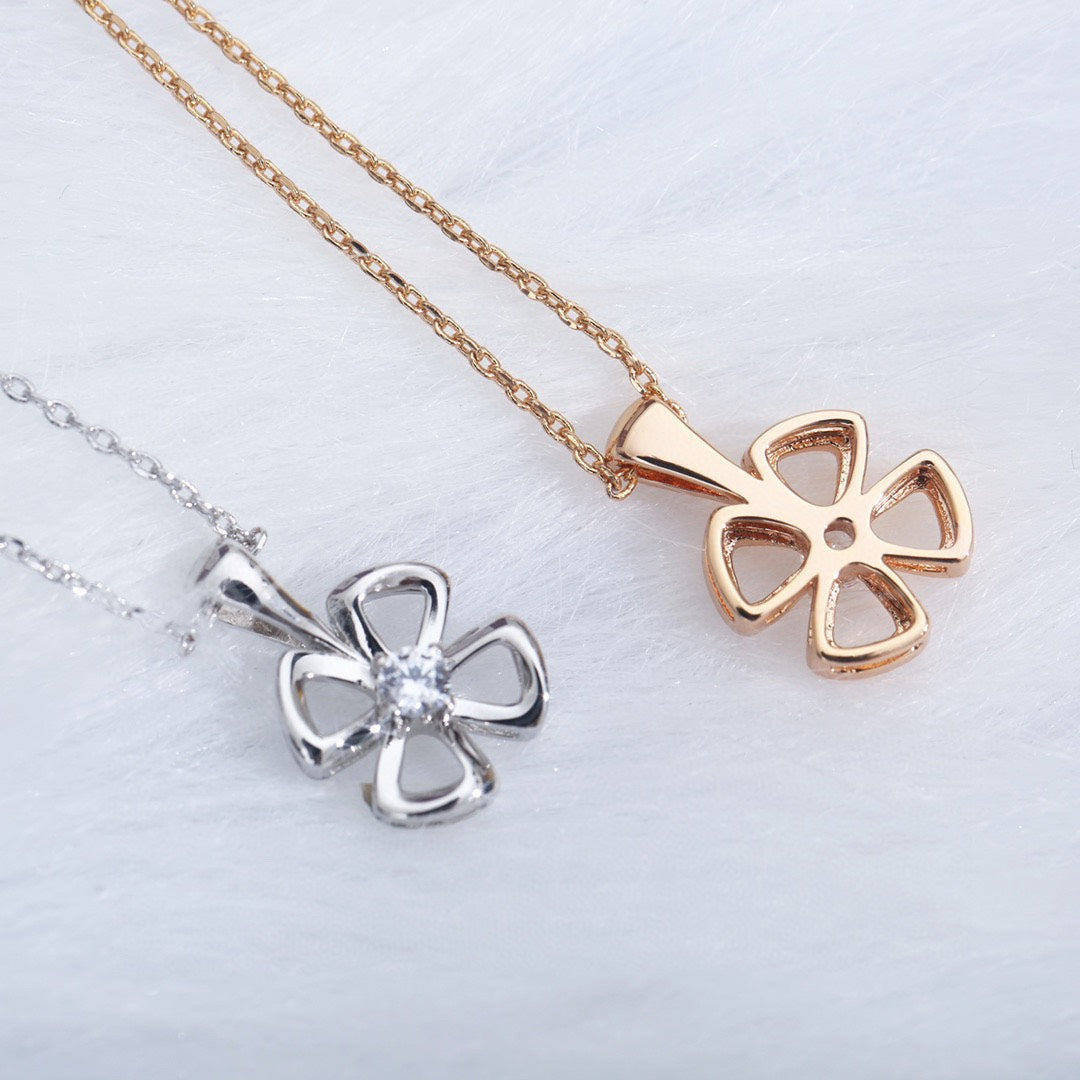 [Rose Jewelrys]FIOREVER NECKLACE DIAMOND CENTER