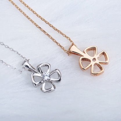 [Rose Jewelrys]FIOREVER NECKLACE DIAMOND CENTER