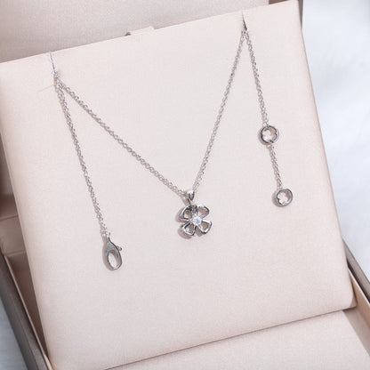 [Rose Jewelrys]FIOREVER NECKLACE DIAMOND CENTER