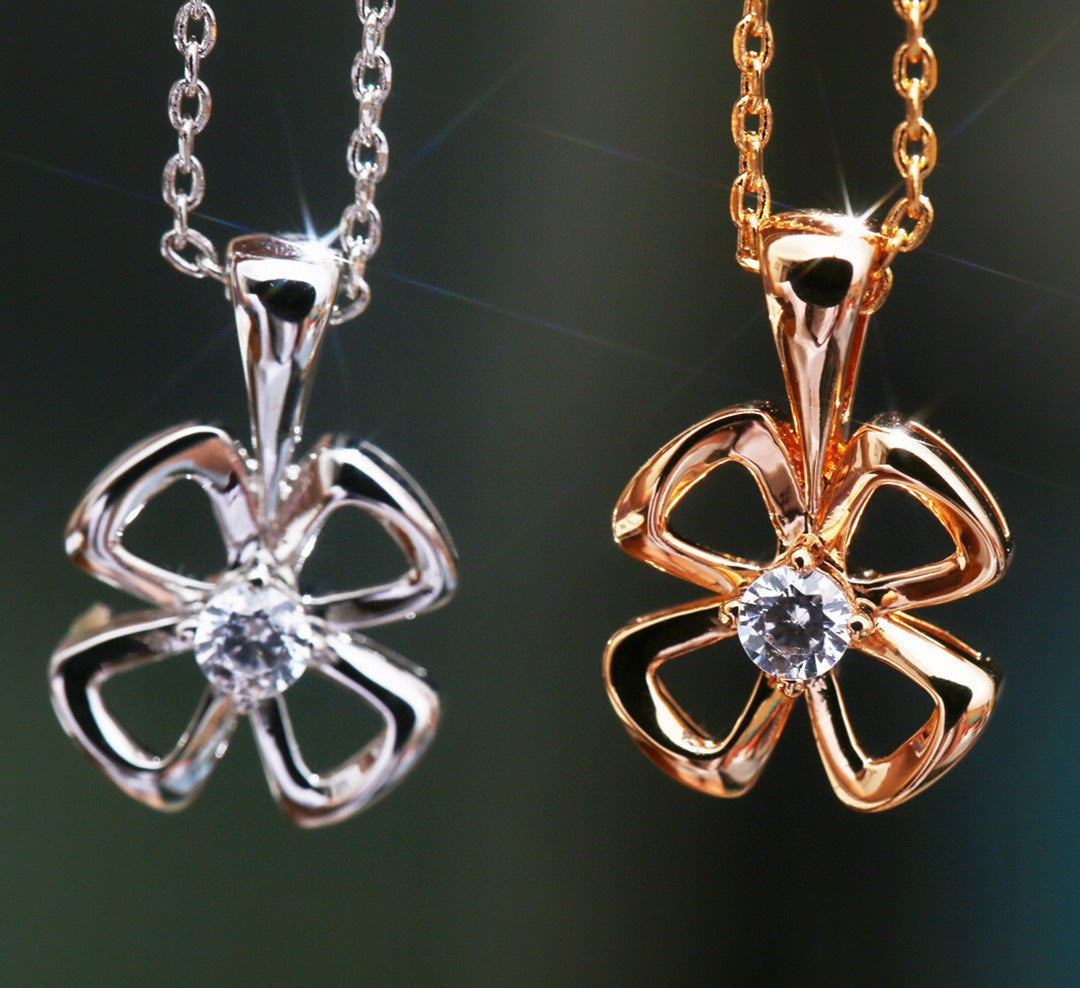 [Rose Jewelrys]FIOREVER NECKLACE DIAMOND CENTER