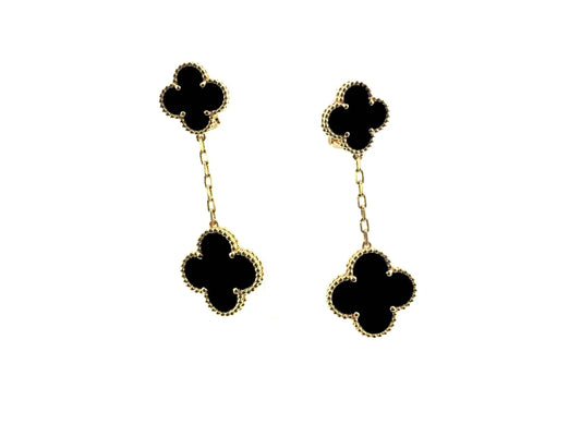 [Rose Jewelrys]CLOVER 2 MOTIFS  EARRINGS (MULTIPLE CHOICESC