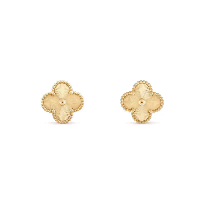 [Rose Jewelrys]CLOVER MEDIUM 1 MOTIFS LASER EARRINGS